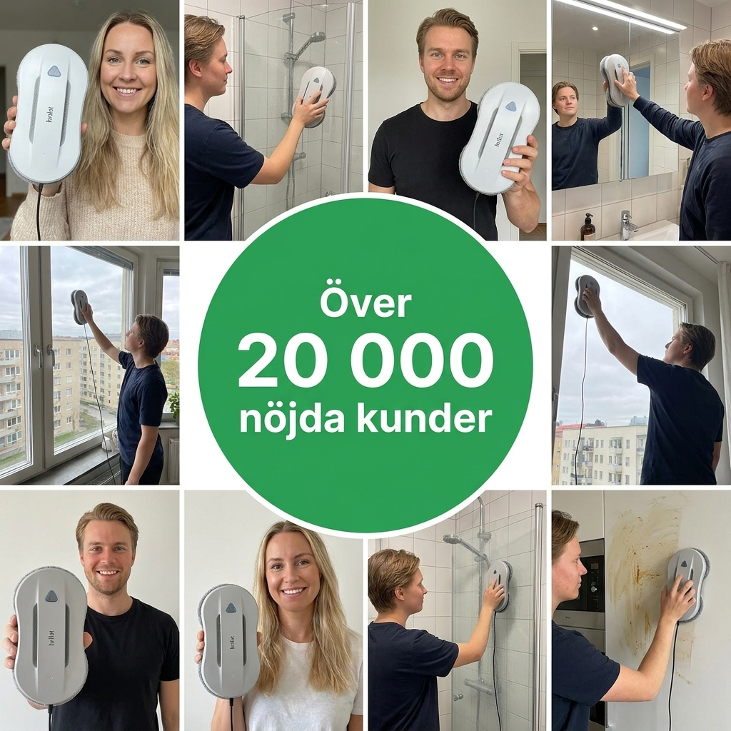 Fönsterputsrobot- Sitt och vila – låt roboten göra jobbet.